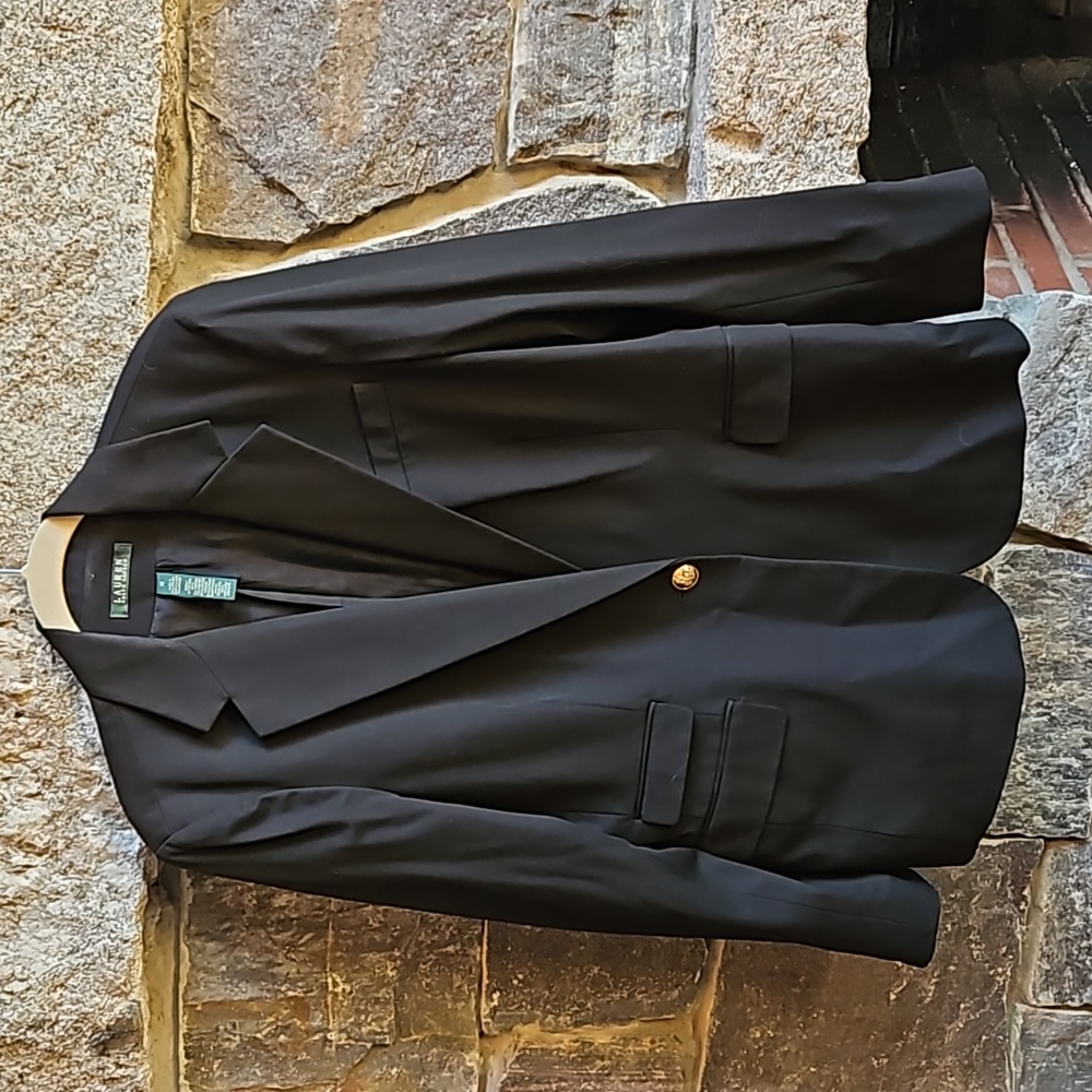 Ralph Lauren size 14 classic black blazer